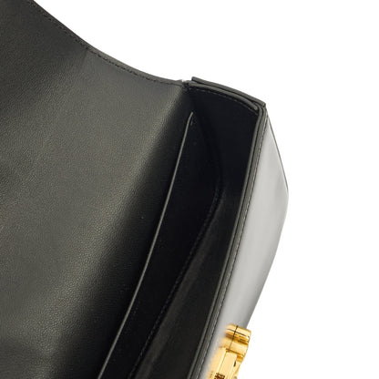 Celine Shoulder Bag Claude in Black, Box Calfskin — Alternate View 11