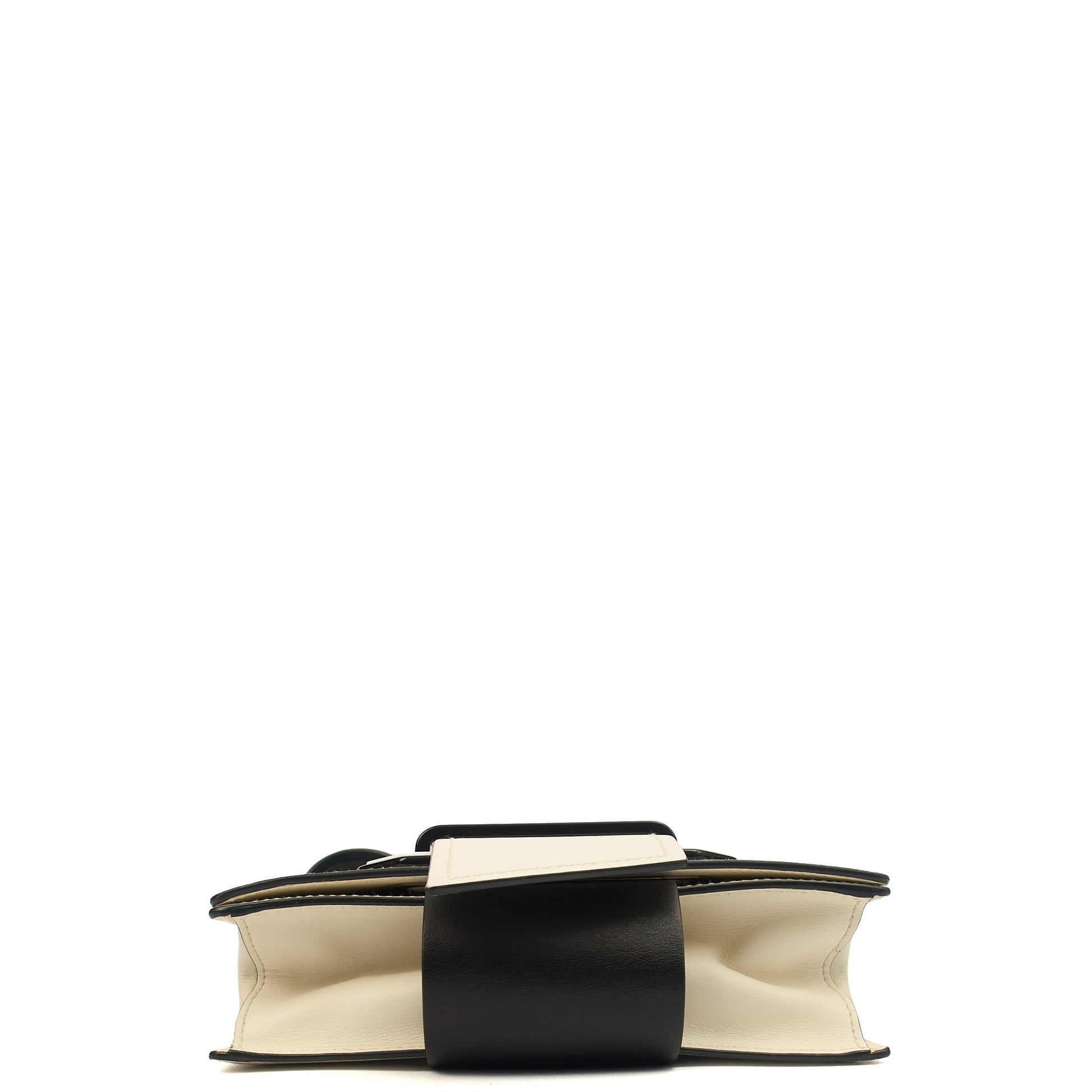 Prada Shoulder Bag City Calf Metal Ribbon in White, Leather — Alternate View 11