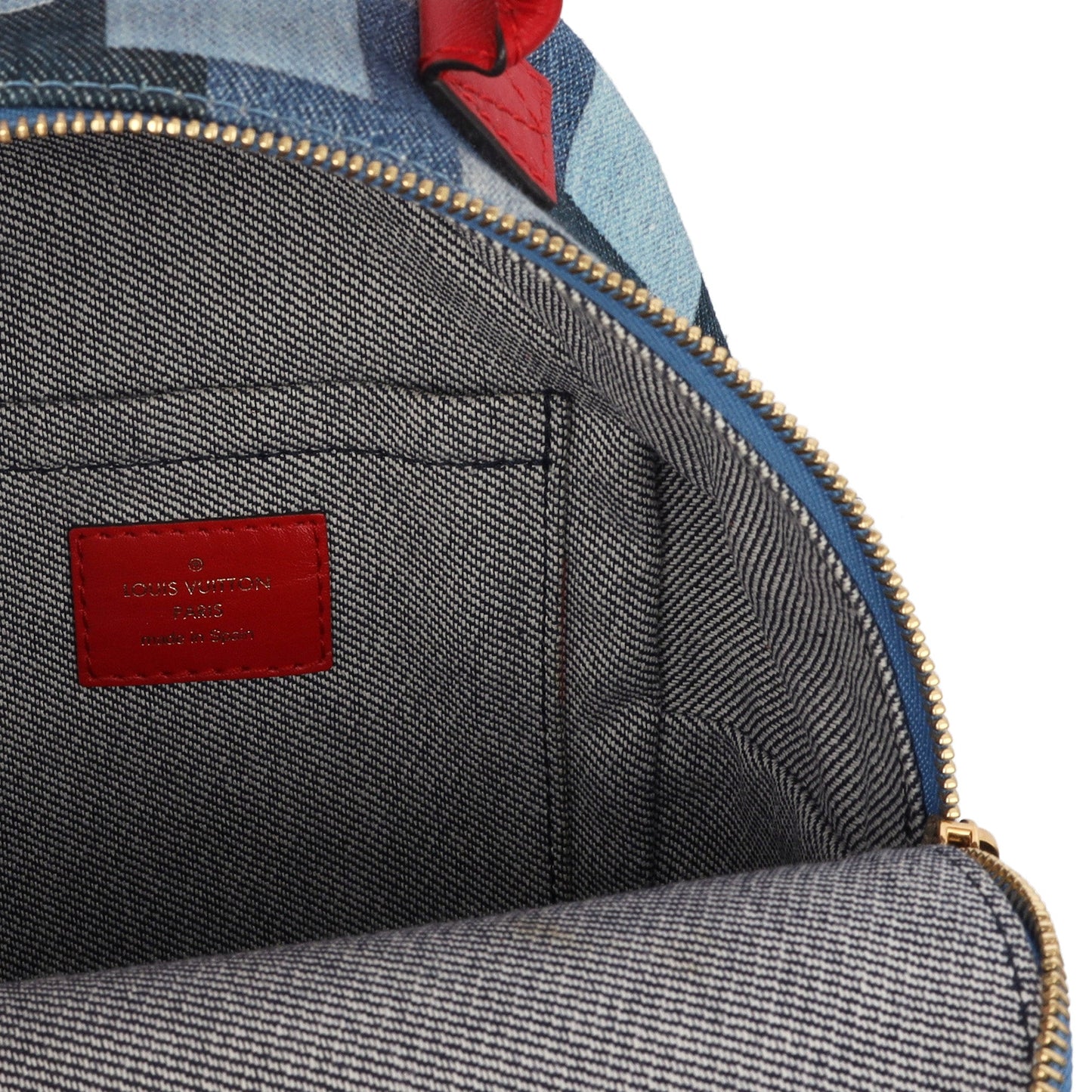 Louis Vuitton Mini Backpack Palm Springs Backpack Mini in Denim, Canvas — Alternate View 8