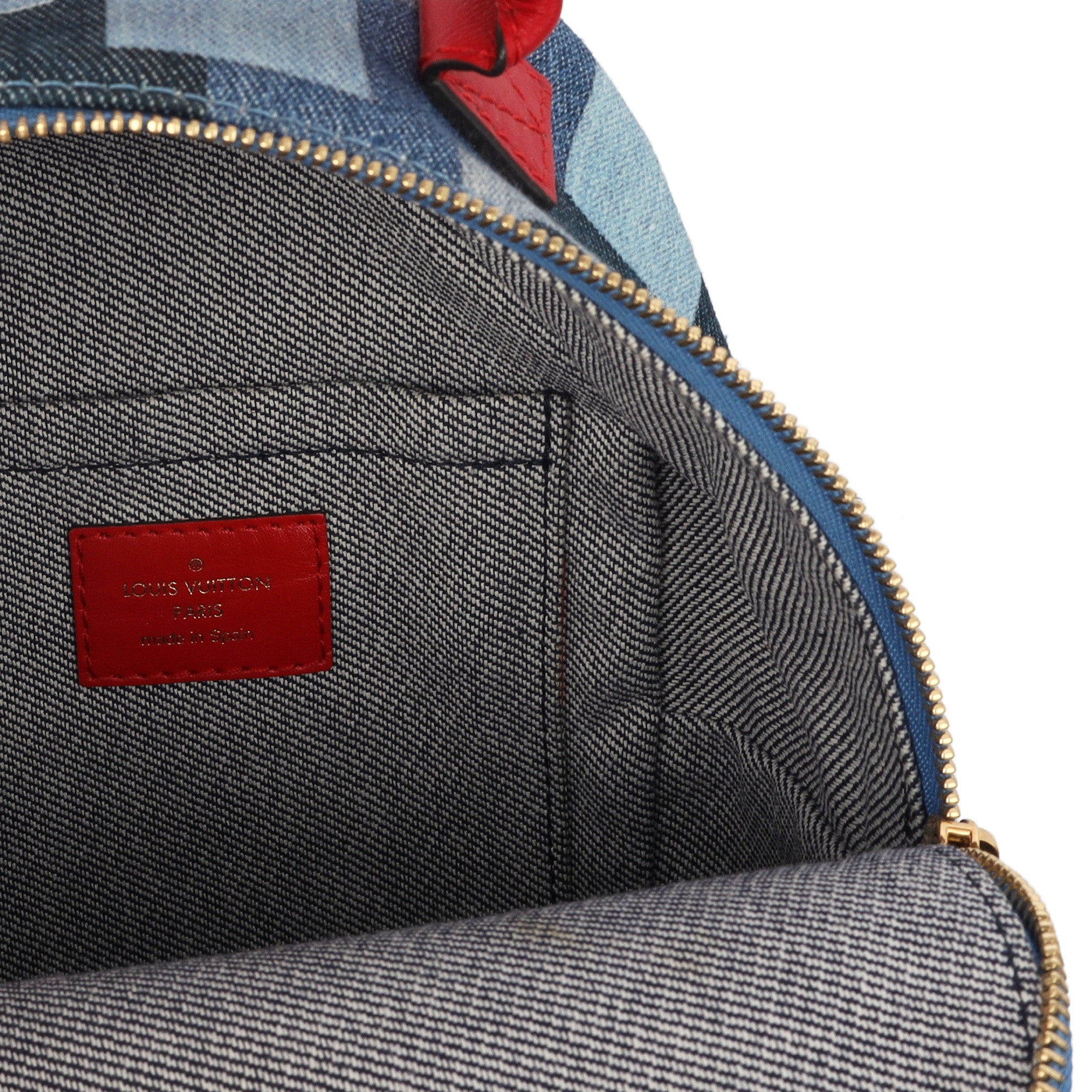 Louis Vuitton Mini Backpack Palm Springs Backpack Mini in Denim, Canvas — Alternate View 16