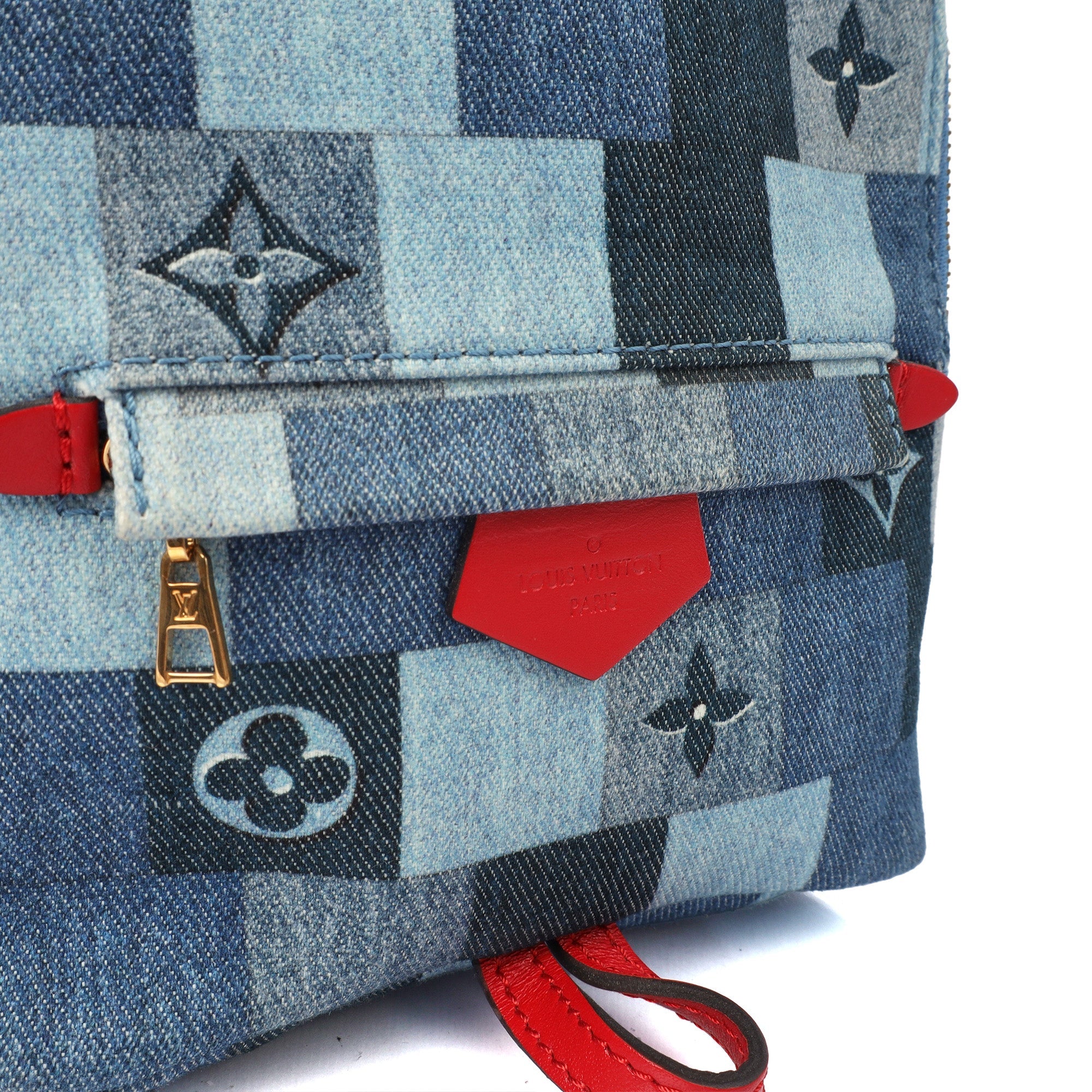 Louis Vuitton Mini Backpack Palm Springs Backpack Mini in Denim, Canvas — Alternate View 7