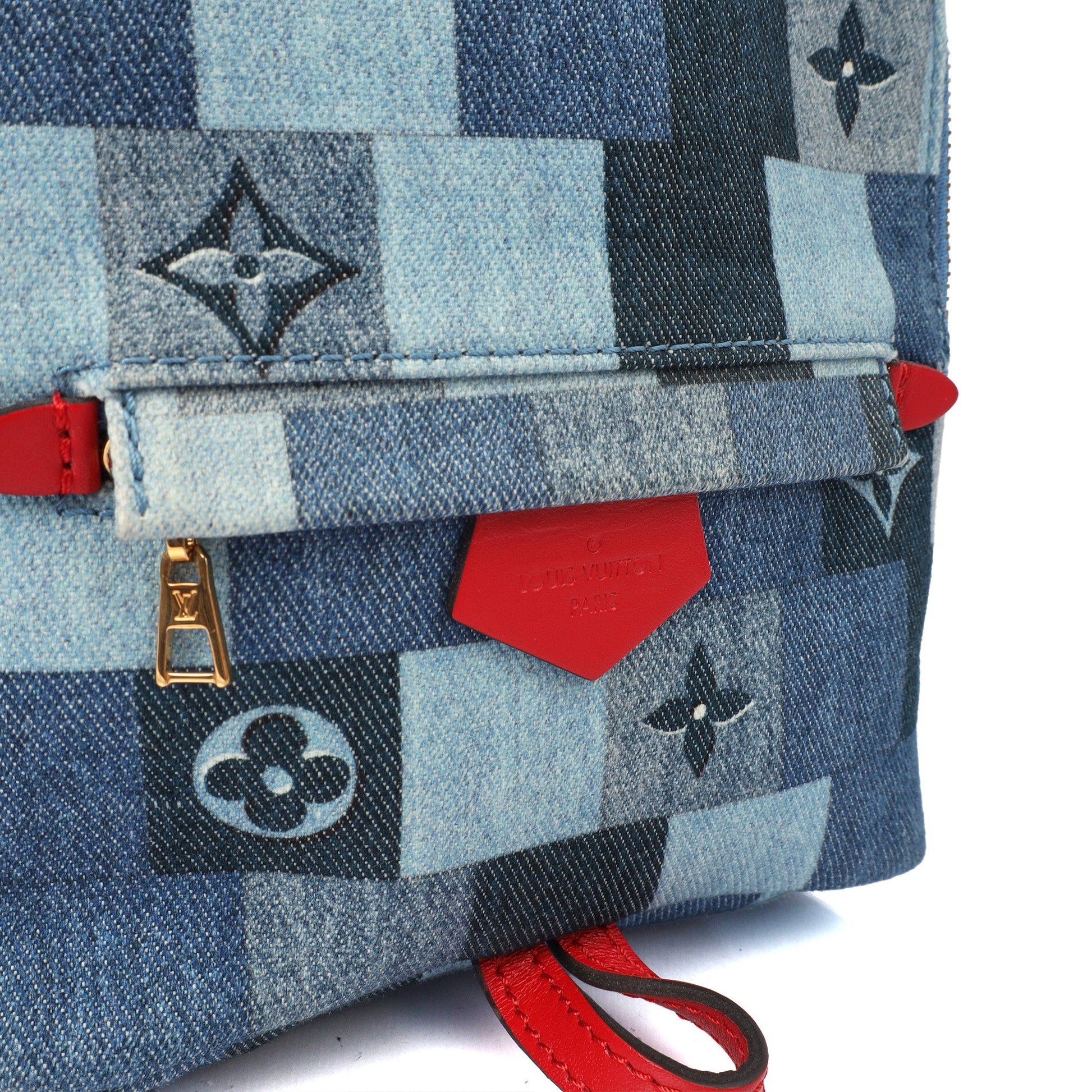 Louis Vuitton Mini Backpack Palm Springs Backpack Mini in Denim, Canvas — Alternate View 23