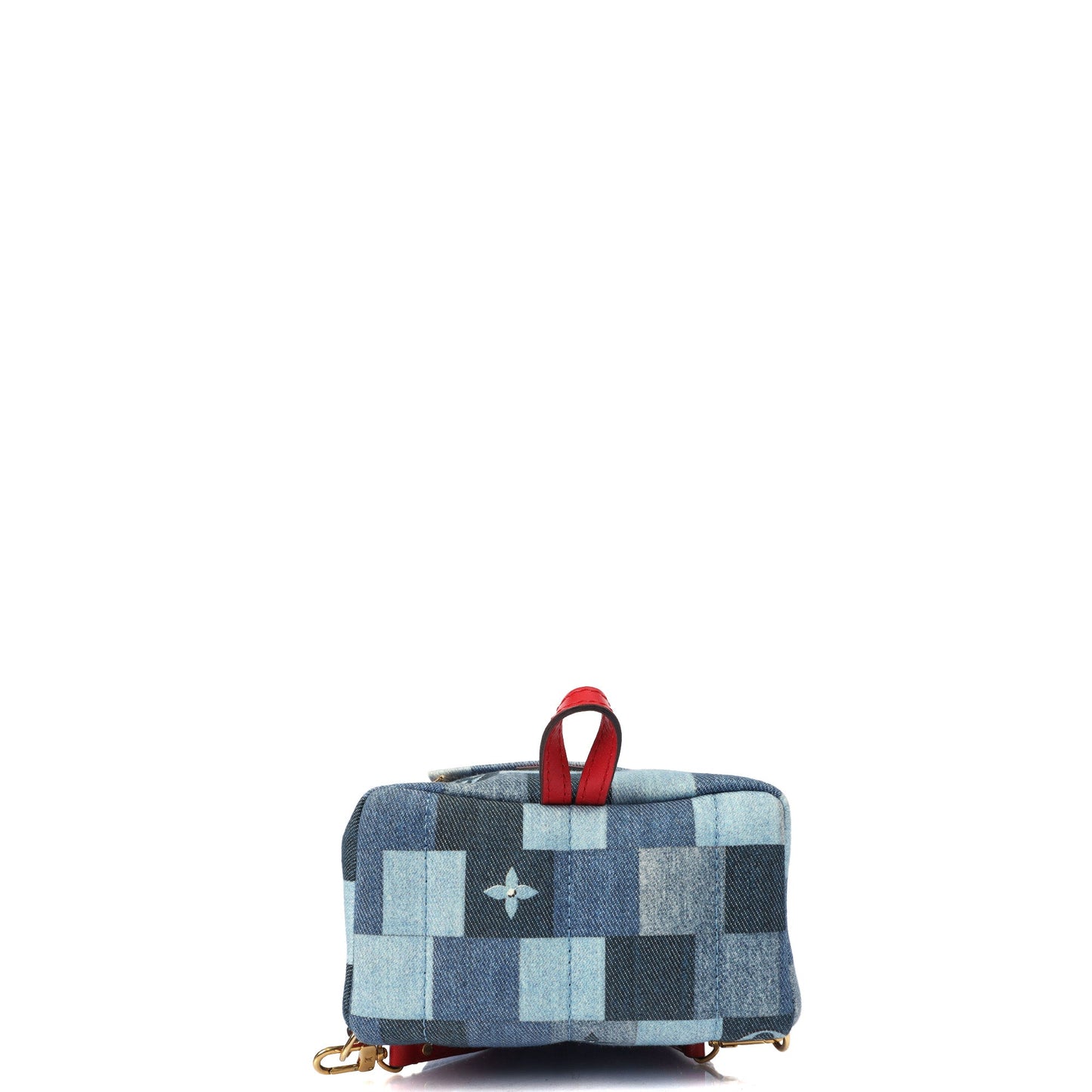 Louis Vuitton Mini Backpack Palm Springs Backpack Mini in Denim, Canvas — Top View