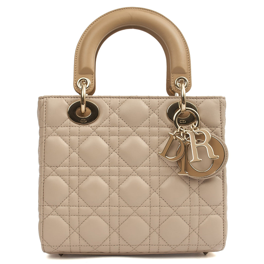 Christian Dior Tote Lady Dior Small in Neutral, Leather — Alternate View 8