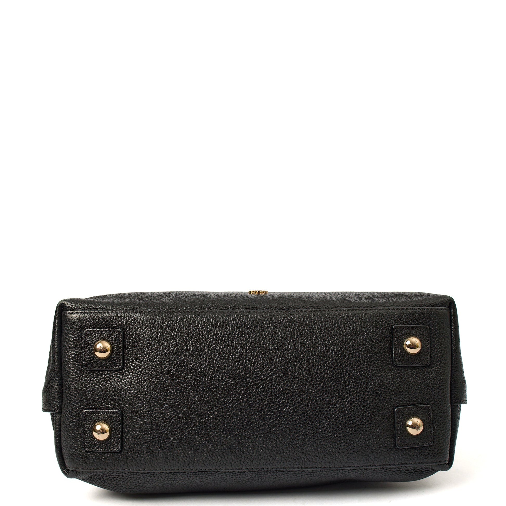Mulberry Top Handle Alice  in Black, Calfskin Leather — Detail View