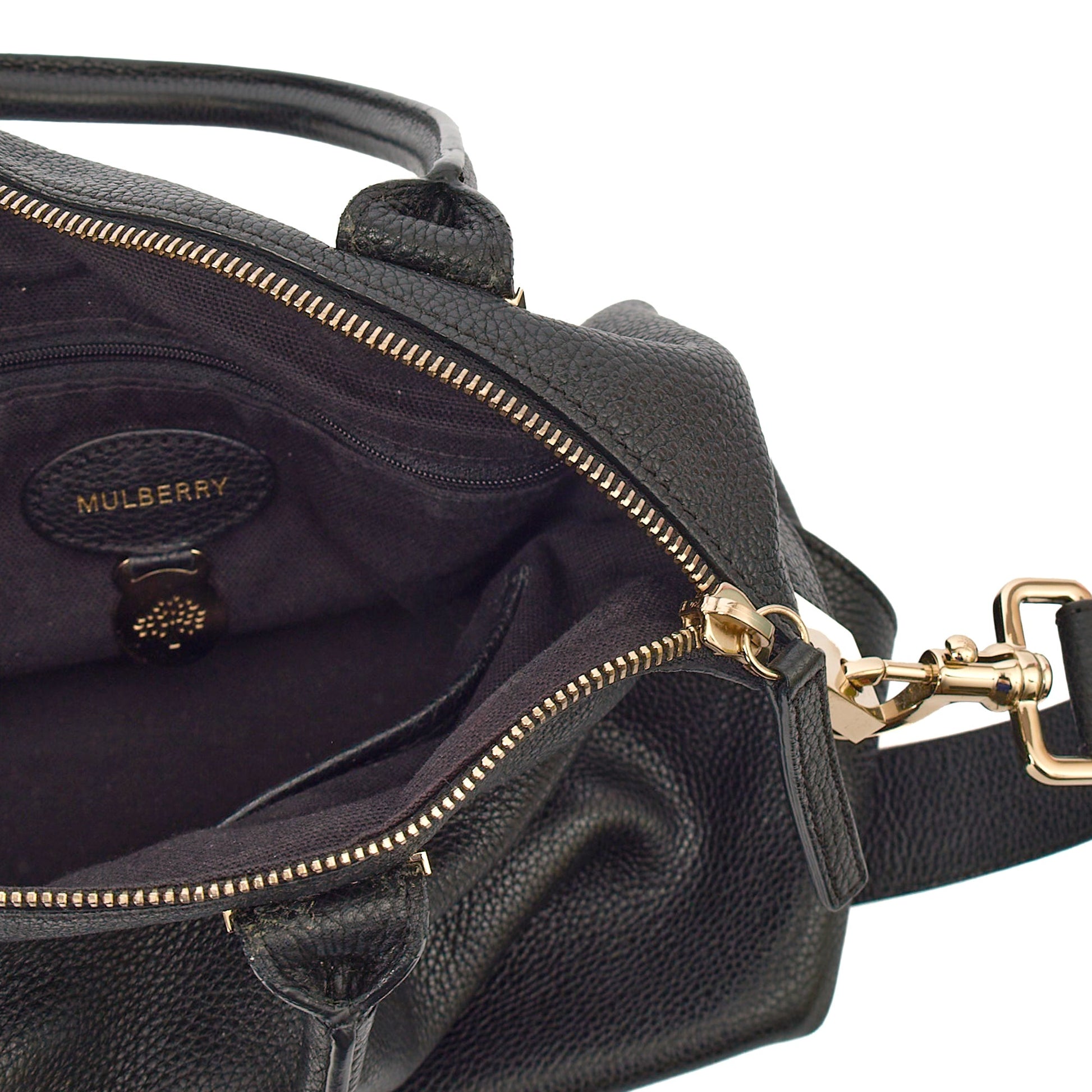 Mulberry Top Handle Alice  in Black, Calfskin Leather — Alternate View 7