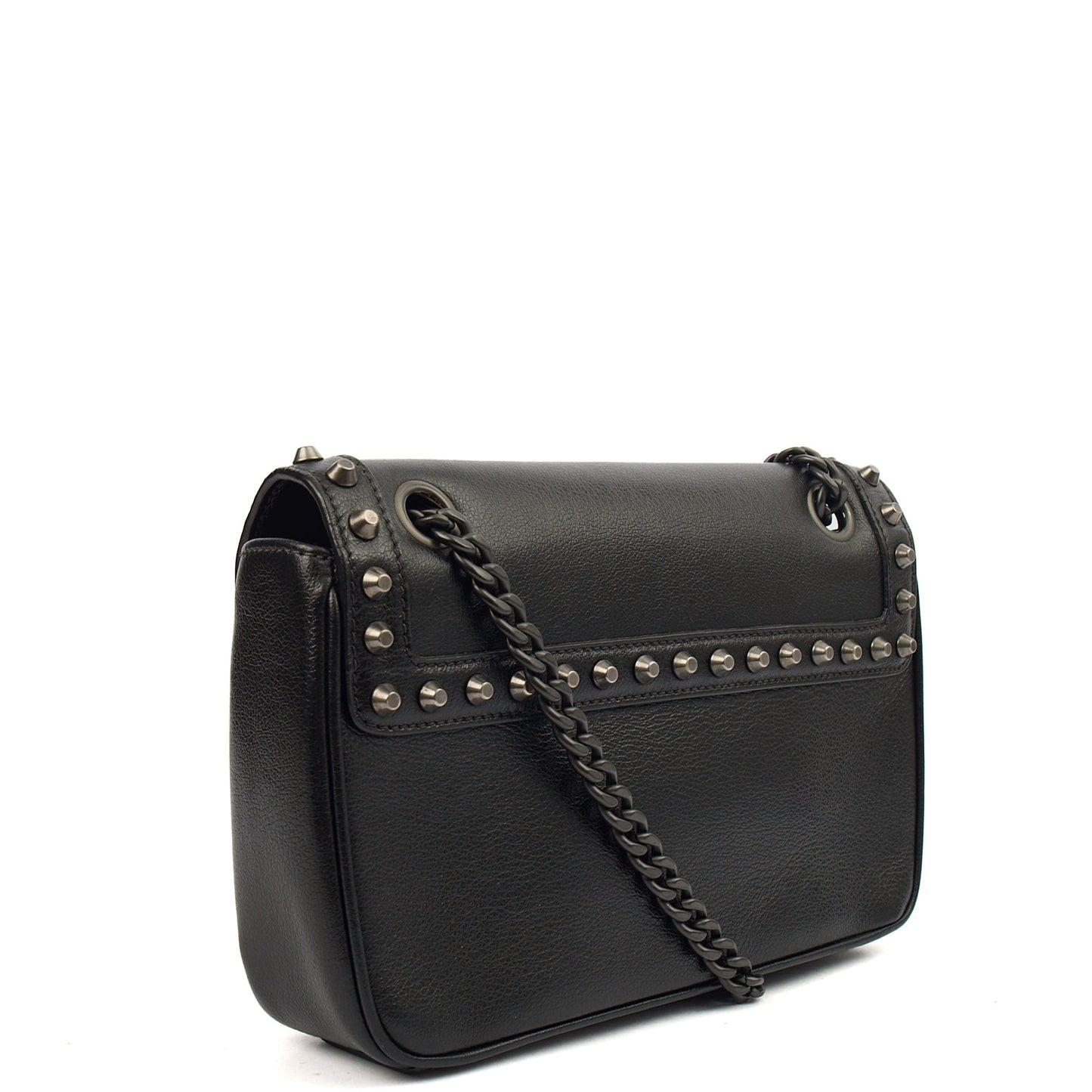 Prada Shoulder Bag Shoulder Bag in Black, Calfskin — Back View