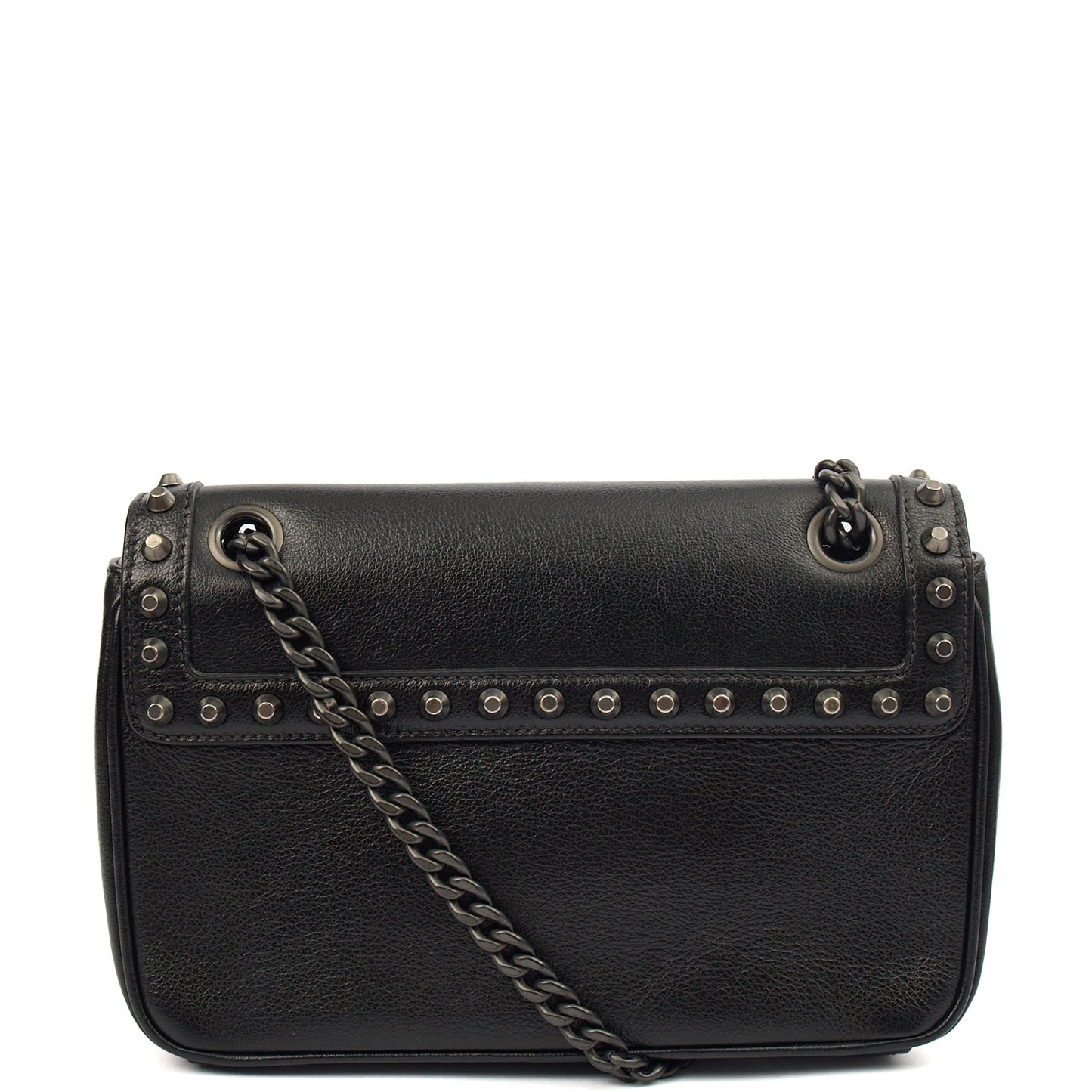 Prada Shoulder Bag Shoulder Bag in Black, Calfskin — Top View
