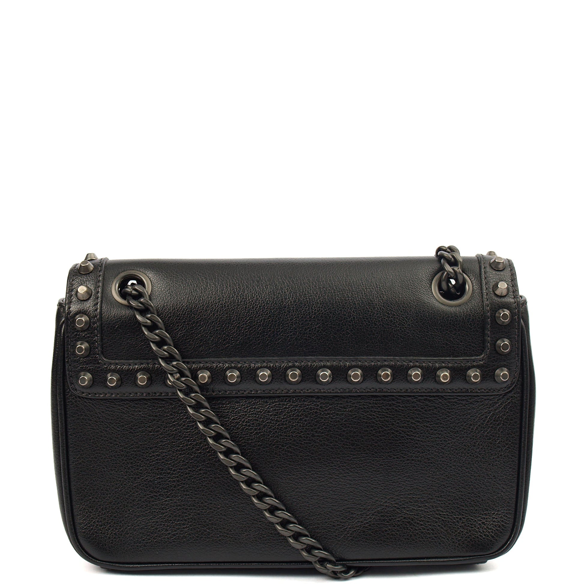 Prada Shoulder Bag Shoulder Bag in Black, Calfskin — Top View