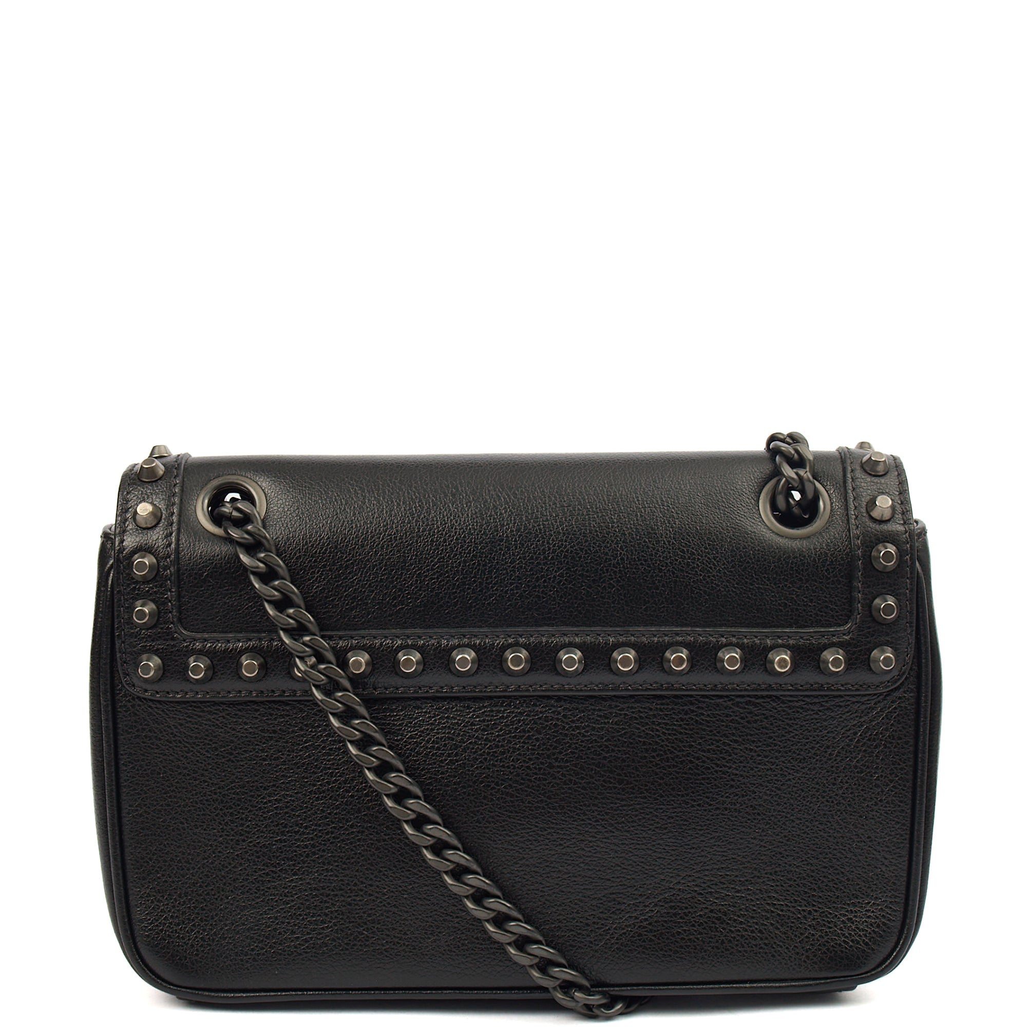 Prada Shoulder Bag Shoulder Bag in Black, Calfskin — Top View