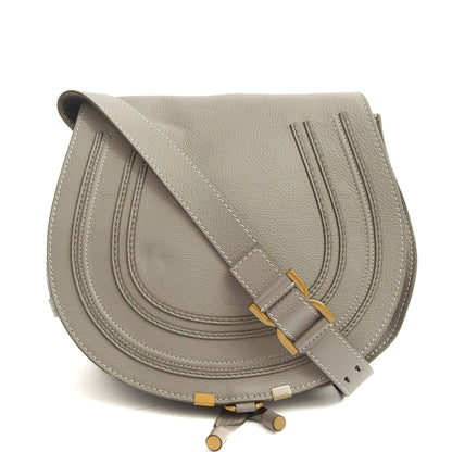 Chloe Cross Body Marcie - Medium in Grey, Calfskin Leather — Alternate View 7