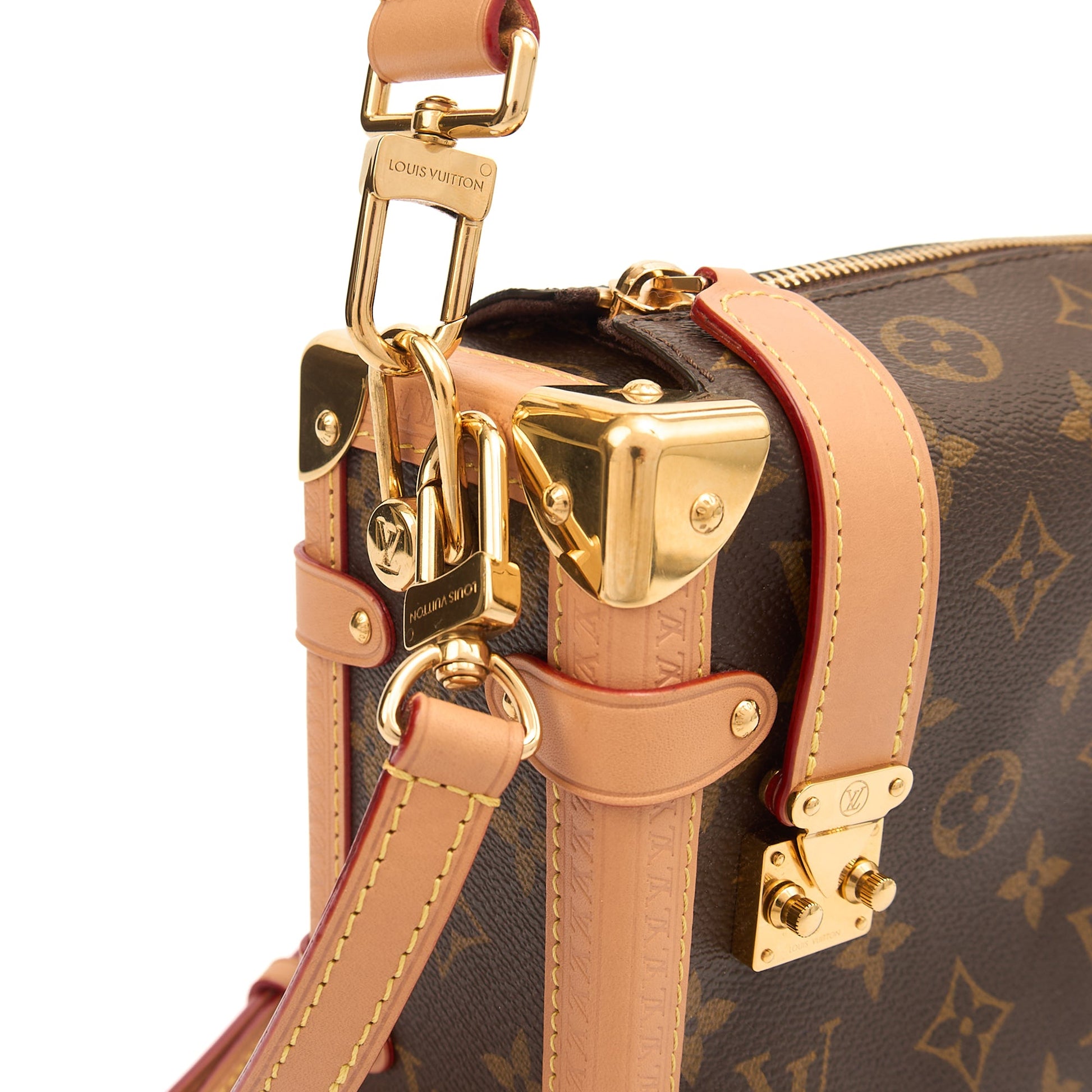 Louis Vuitton Cross Body Side Trunk MM in Monogram, Canvas — Detail View