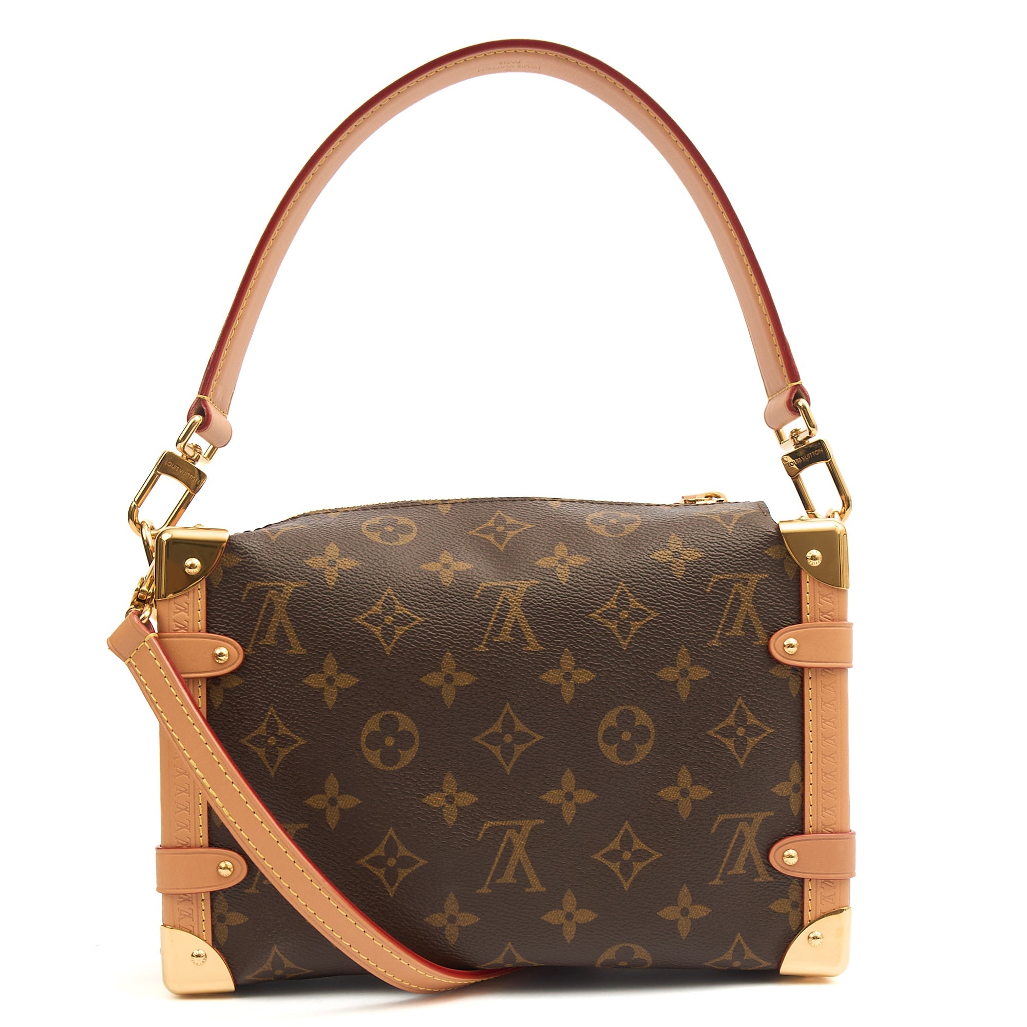 Louis Vuitton Cross Body Side Trunk MM in Monogram, Canvas — Back View