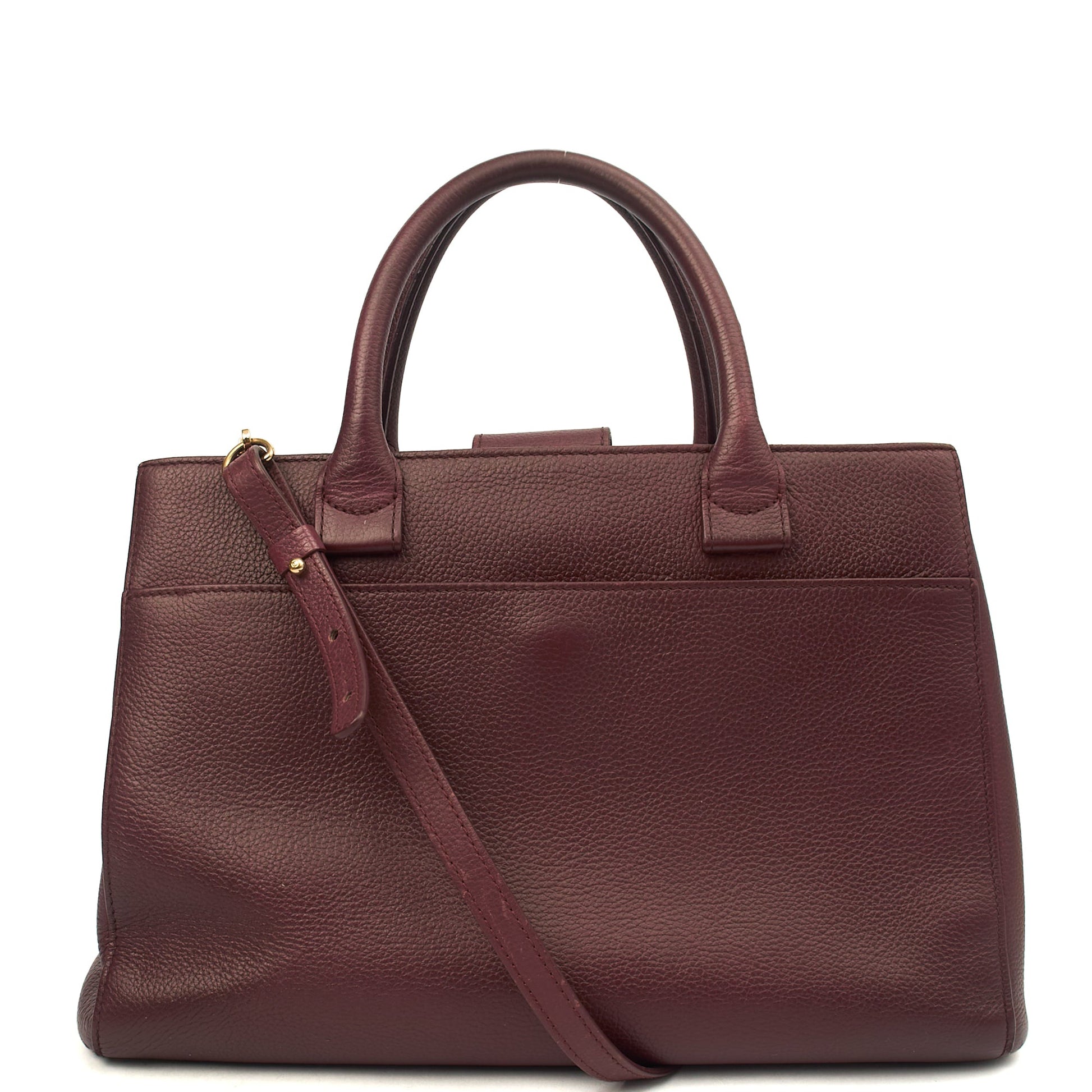 Chanel Tote Executive Shopper Tote in Red, Calfskin Leather — Alternate View 12