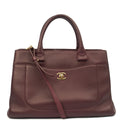 Chanel Tote Executive Shopper Tote in Red, Calfskin Leather — Front View