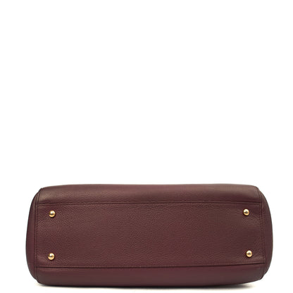 Chanel Tote Executive Shopper Tote in Red, Calfskin Leather — Alternate View 13