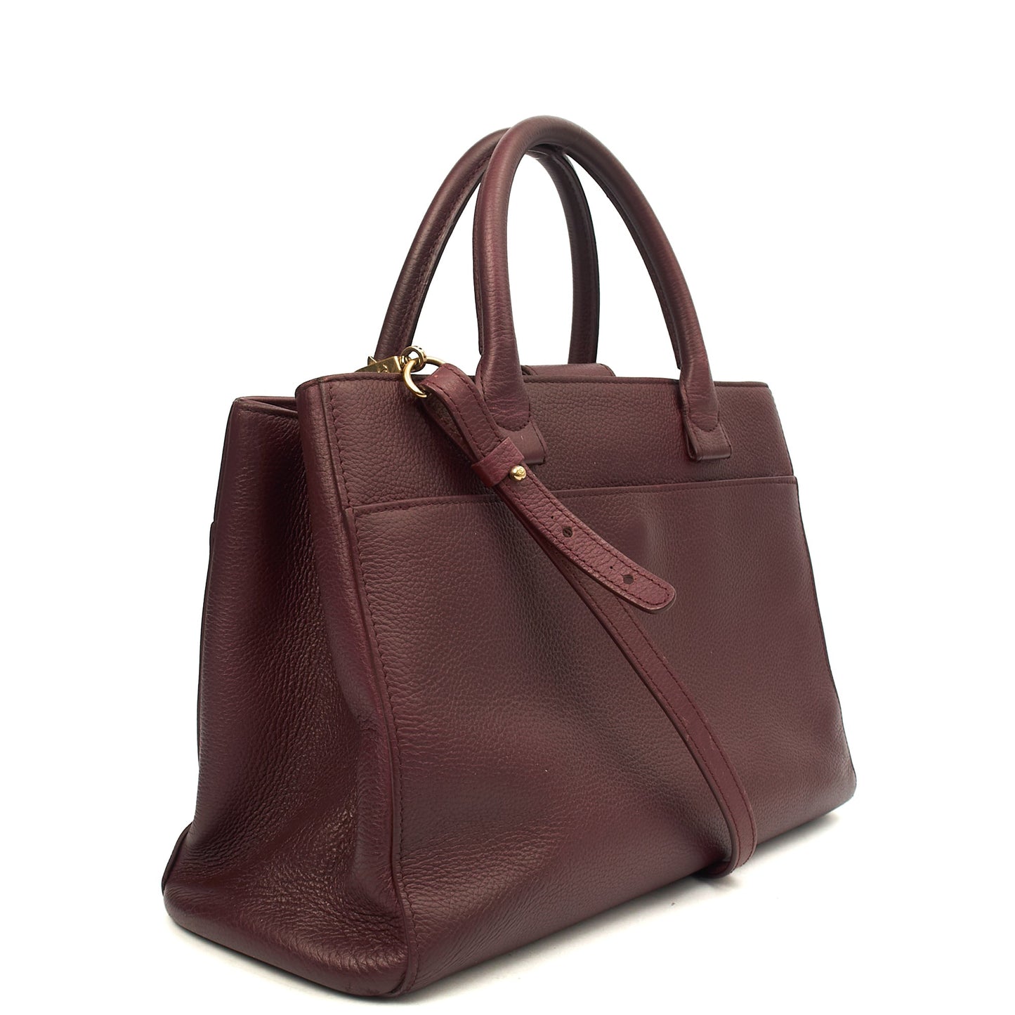 Chanel Tote Executive Shopper Tote in Red, Calfskin Leather — Alternate View 20