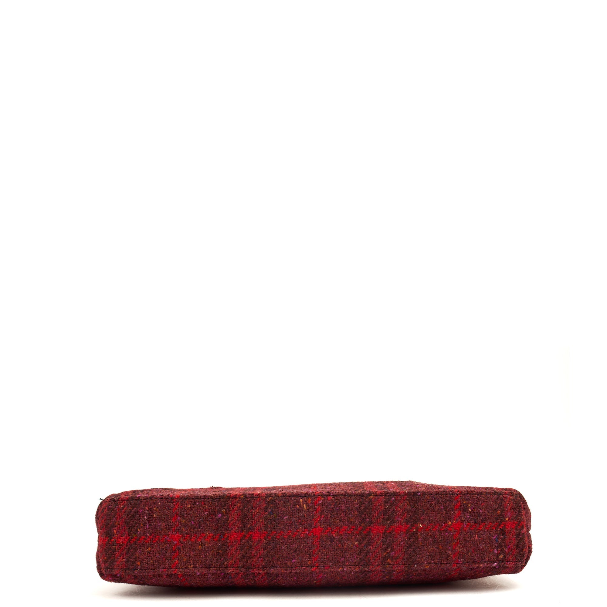 Burberry Shoulder Bag Pochette in Red, Fabric — Top View