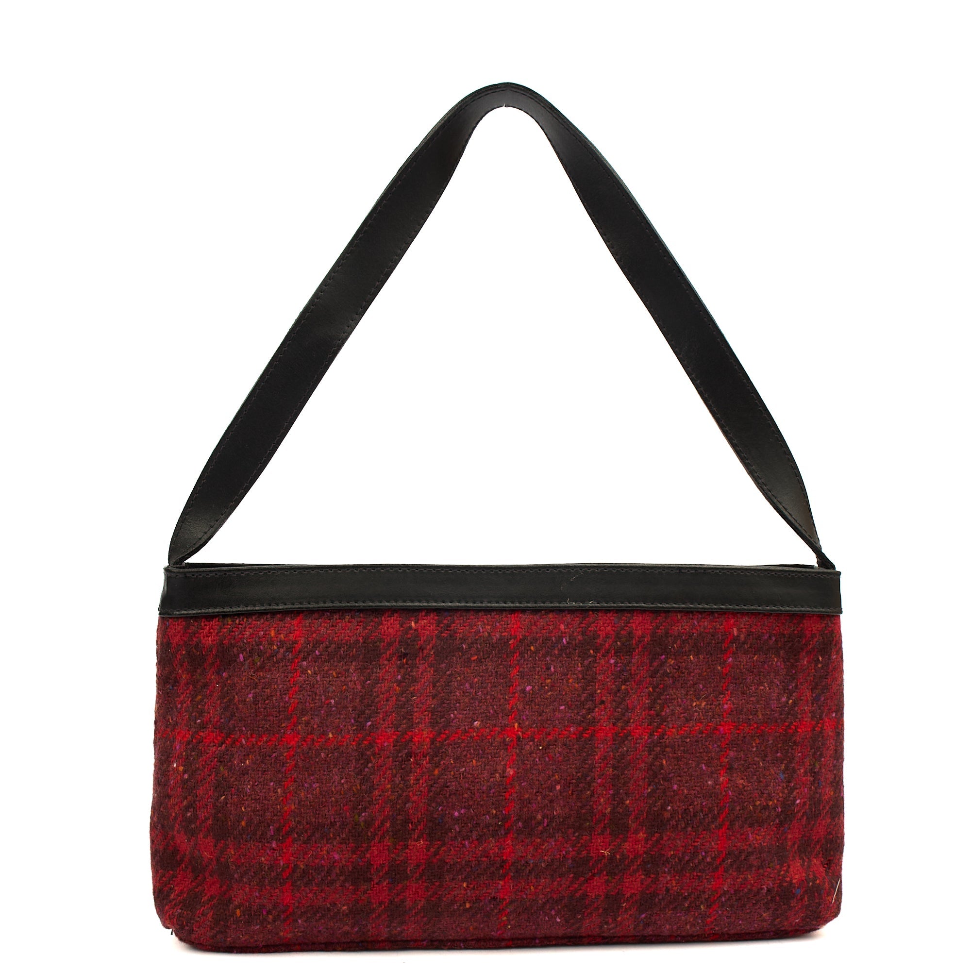Burberry Shoulder Bag Pochette in Red, Fabric — Back View