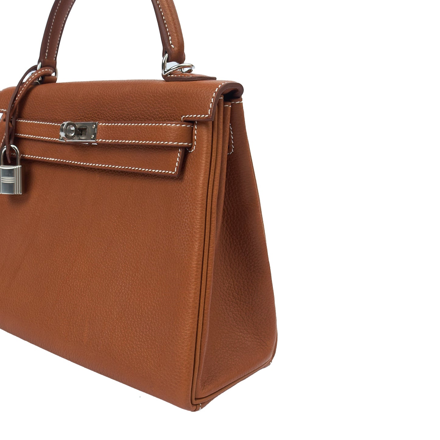 Hermes Top Handle Kelly 25 in Gold, Togo Leather — Alternate View 18