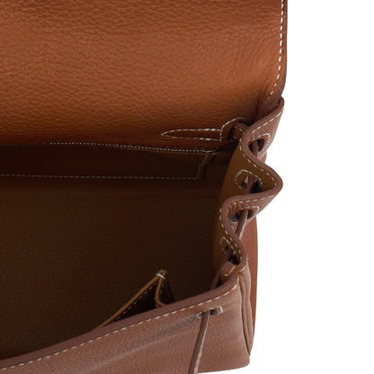 Hermes Top Handle Kelly 25 in Gold, Togo Leather — Alternate View 23