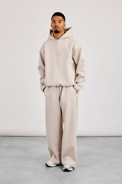 Cernucci Scuba Baggy Fit Trouser - Light Grey — S — Side View