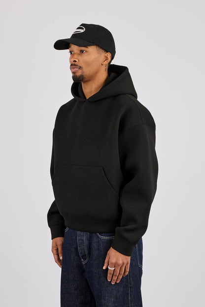 Cernucci Scuba Boxy Hoodie  - Black — S — Back View