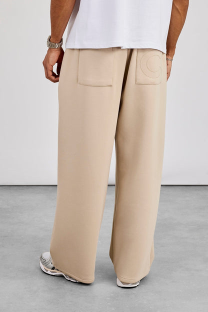 Cernucci Scuba Baggy Fit Trouser - Stone — S — Top View