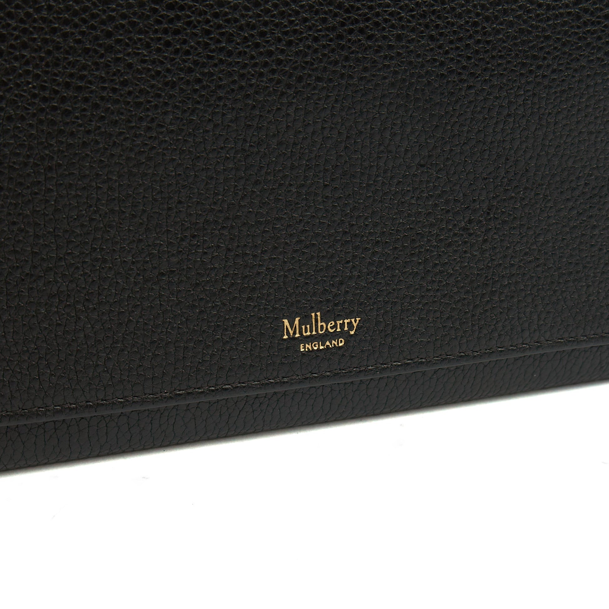 Mulberry Cross Body Wallet on Chain in Black, Calfskin Leather — Lifestyle View