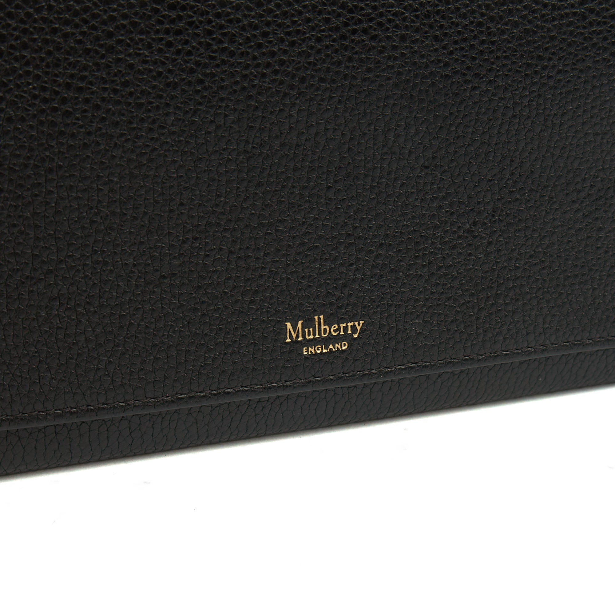 Mulberry Cross Body Wallet on Chain in Black, Calfskin Leather — Lifestyle View