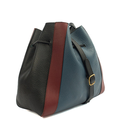Mulberry Tote Millie Tote in Blue, Leather — Back View