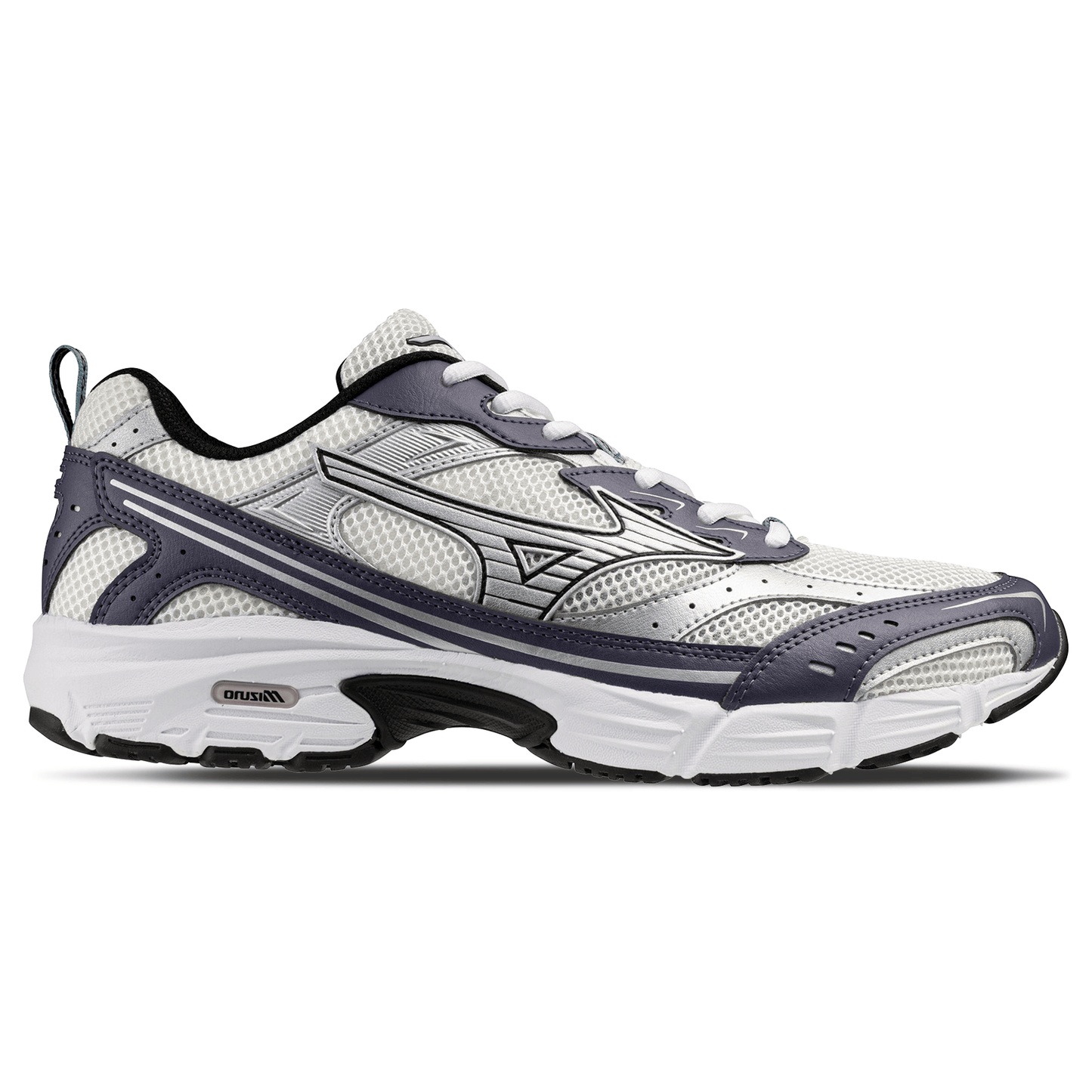 Mizuno MXR Sport 'Snow White Silver Graystone' — UK 4 | EU 36.5 | US 5 — Side View