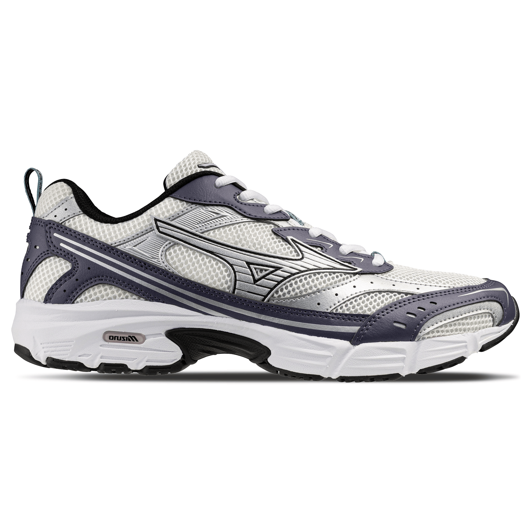 Mizuno MXR Sport 'Snow White Silver Graystone' — UK 4 | EU 36.5 | US 5 — Side View