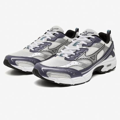Mizuno MXR Sport 'Snow White Silver Graystone' — UK 4 | EU 36.5 | US 5 — Back View