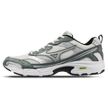Mizuno MXR Sport 'Snow White Silver Balsam Green' — UK 4 | EU 36.5 | US 5 — Front View