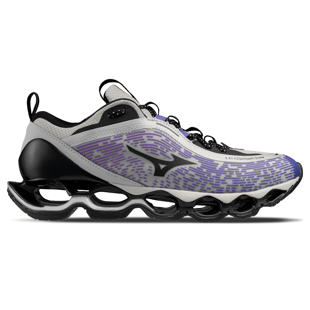 Mizuno Wave Prophecy 13.2 'Spring Crocus Black Harbor Mist' — UK 4 | EU 36.5 | US 5 — Side View