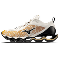 Mizuno Wave Prophecy 13.2 'Harvest Gold Black Snow White' — UK 4 | EU 36.5 | US 5 — Front View