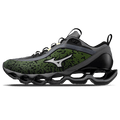 Mizuno Wave Prophecy 13.2 'Green Glow Cloudscape Quiet Shade' — UK 4 | EU 36.5 | US 5 — Front View