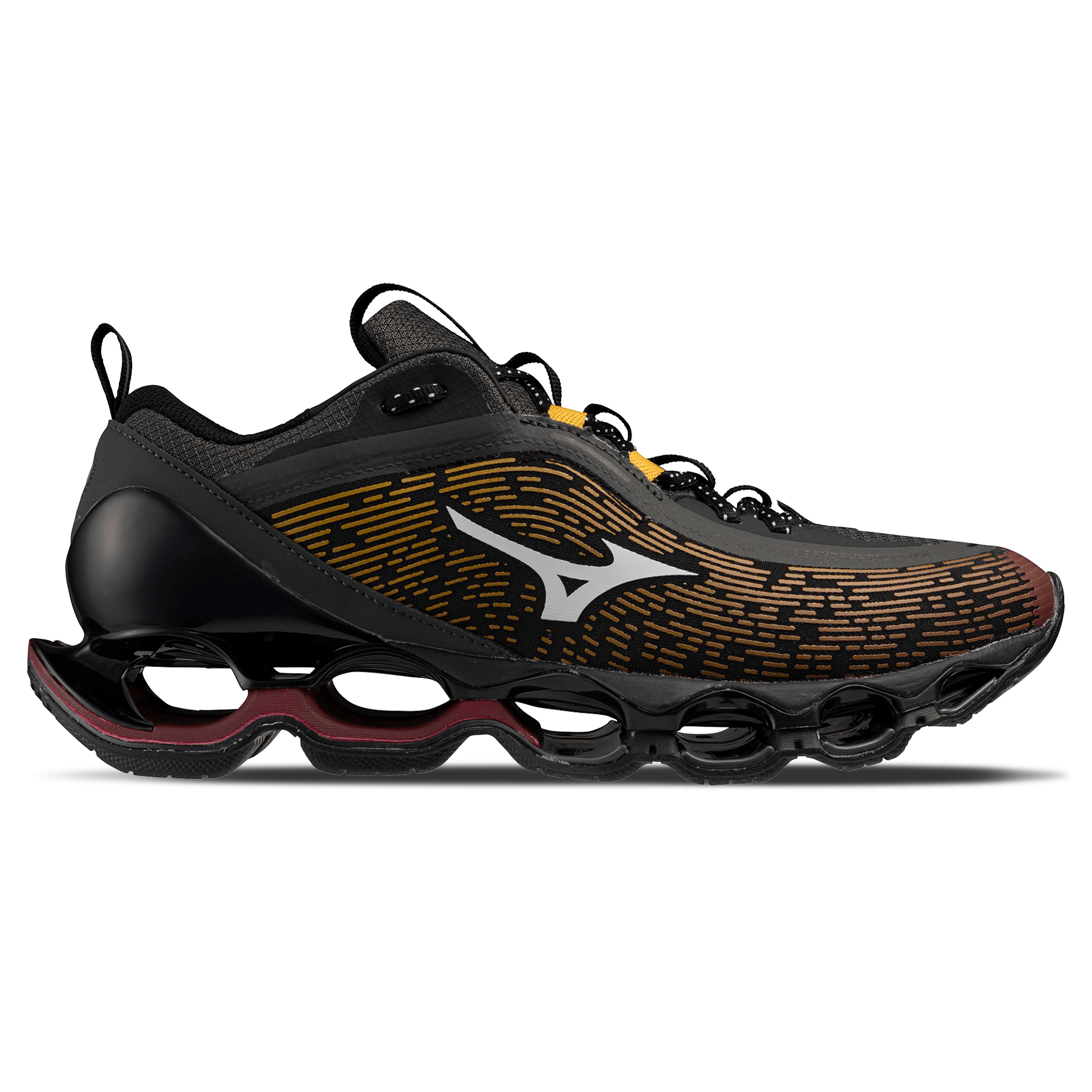 Mizuno Wave Prophecy 13.2 'Henna Cloudscape Black Oyster' — UK 4 | EU 36.5 | US 5 — Side View
