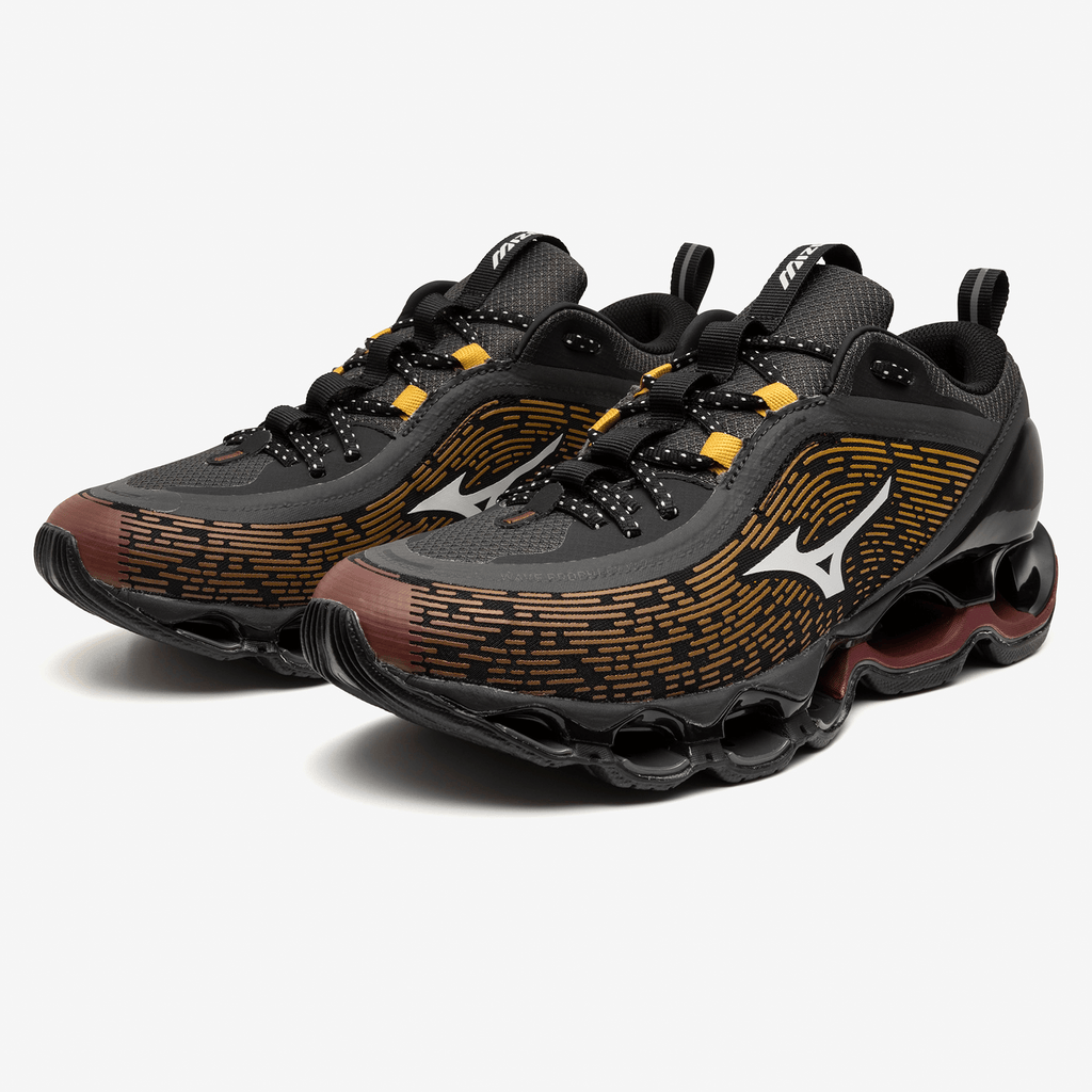 Mizuno Wave Prophecy 13.2 'Henna Cloudscape Black Oyster' — UK 4 | EU 36.5 | US 5 — Back View