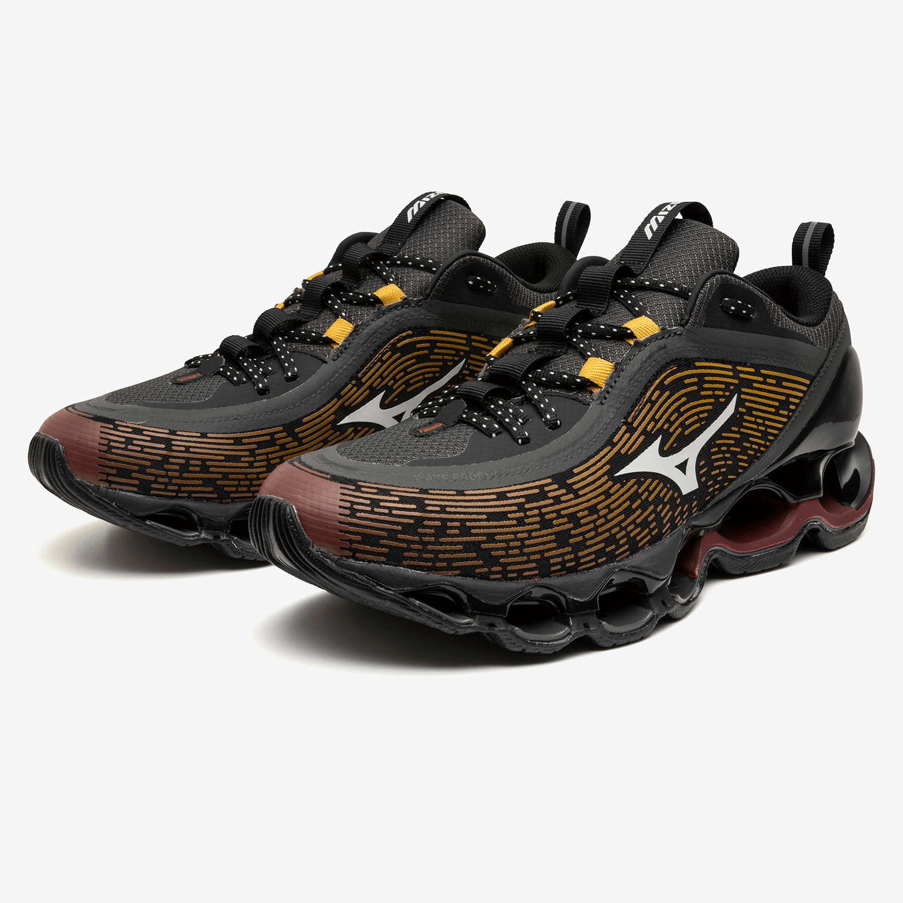 Mizuno Wave Prophecy 13.2 'Henna Cloudscape Black Oyster' — UK 4 | EU 36.5 | US 5 — Back View
