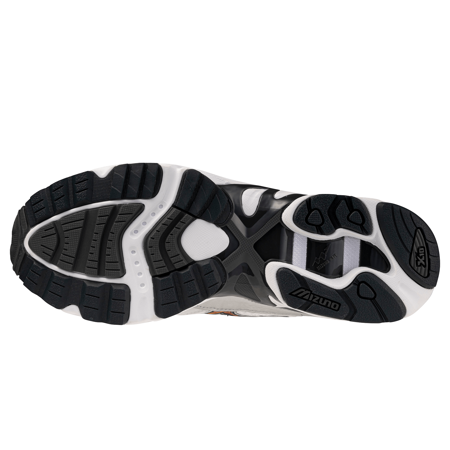 Mizuno Wave Mustang LS OG 'White Artisan's Gold Galaxy Silver' — UK 4 | EU 36.5 | US 5 — Back View