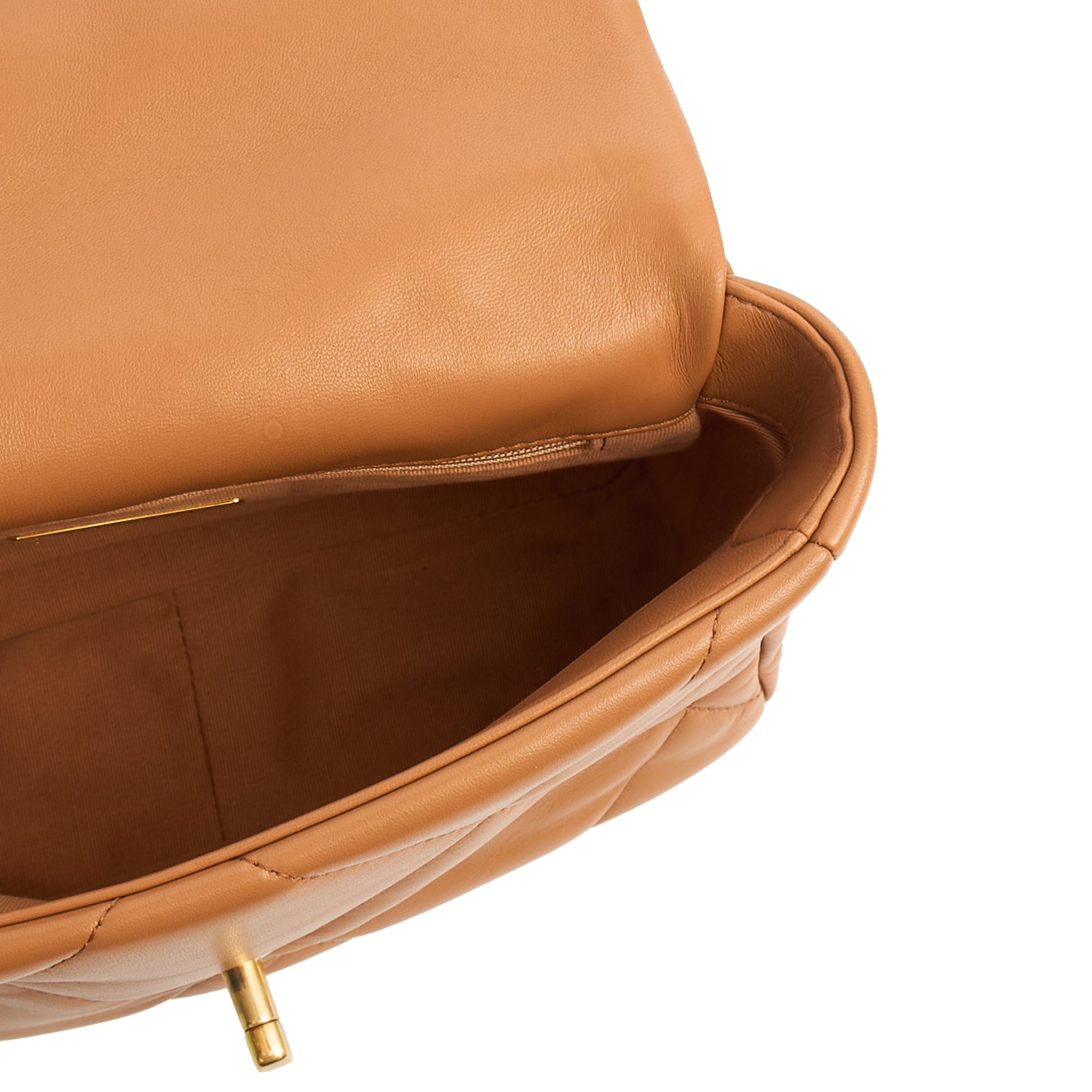 Chanel Shoulder Bag Chanel 19 in Brown, Calfskin Leather — Alternate View 9