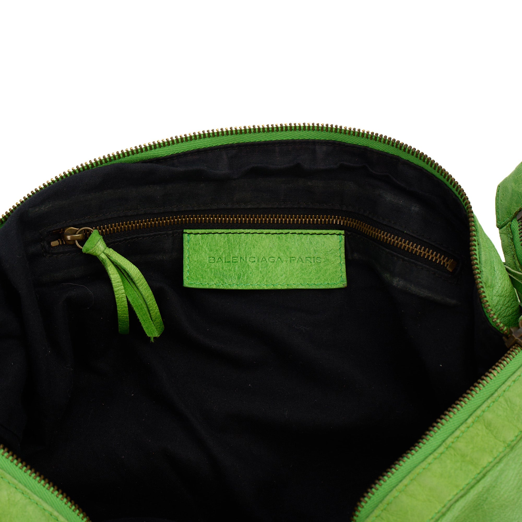 Balenciaga Shoulder Bag Motocross Giant 21 in Green, Leather — Alternate View 7