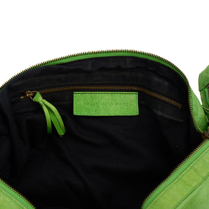 Balenciaga Shoulder Bag Motocross Giant 21 in Green, Leather — Alternate View 7