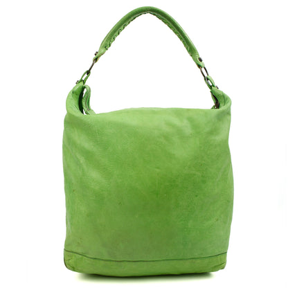 Balenciaga Shoulder Bag Motocross Giant 21 in Green, Leather — Detail View