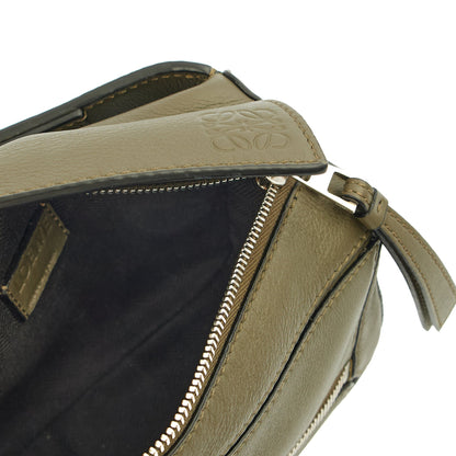 Loewe Cross Body Puzzle Edge Belt Bag in Green, Leather — Alternate View 14