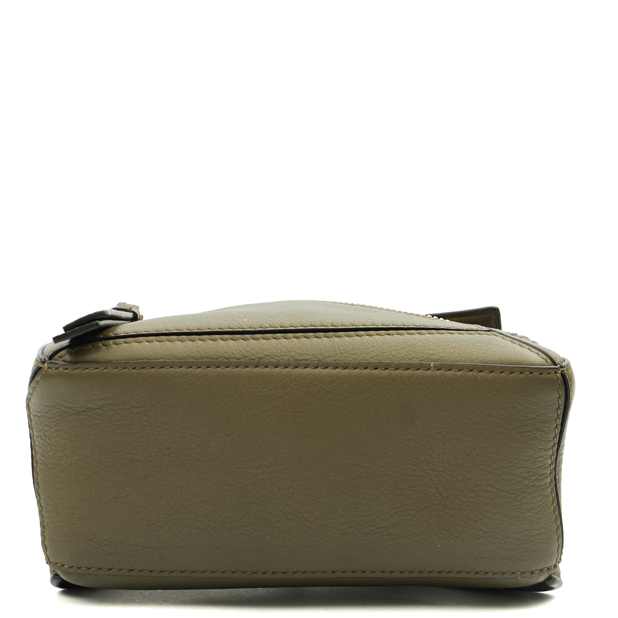 Loewe Cross Body Puzzle Edge Belt Bag in Green, Leather — Top View