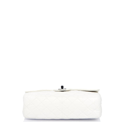 Chanel Classic Single Flap - Large in White, Leather — Alternate View 47