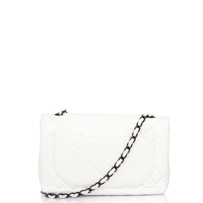 Chanel Classic Single Flap - Large in White, Leather — Alternate View 25